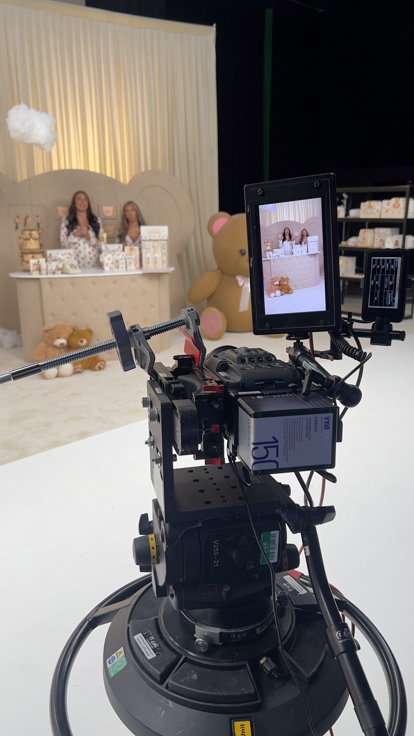 P.Louise products staged on the LIVE set